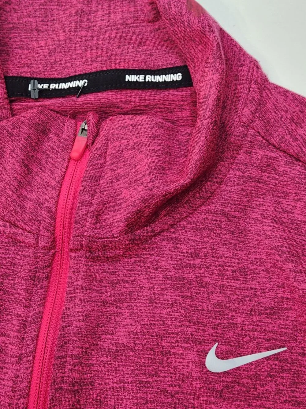 Nike Running Swift Element 1/4 Zip Pullover Top Womens XS Pink Long Sleeve FF11